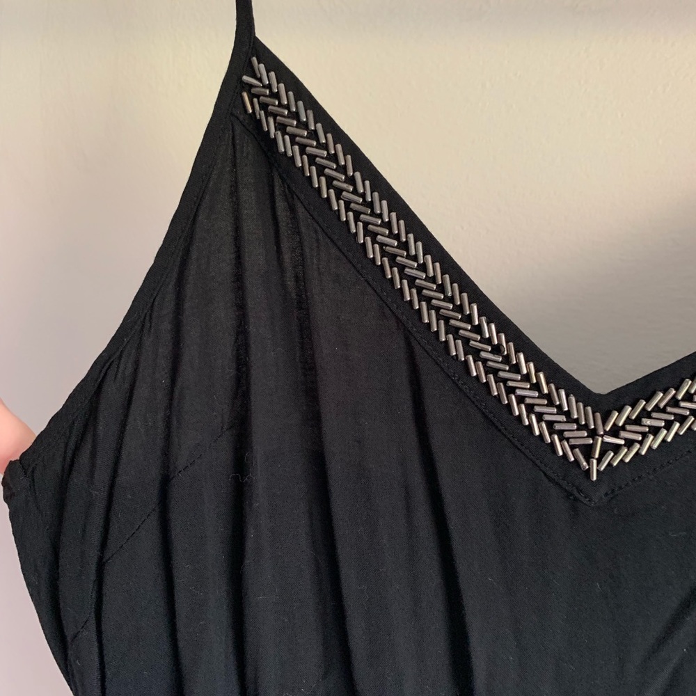Black Romper Small Forever 21 Tank Top Shorts - Picture 7 of 8